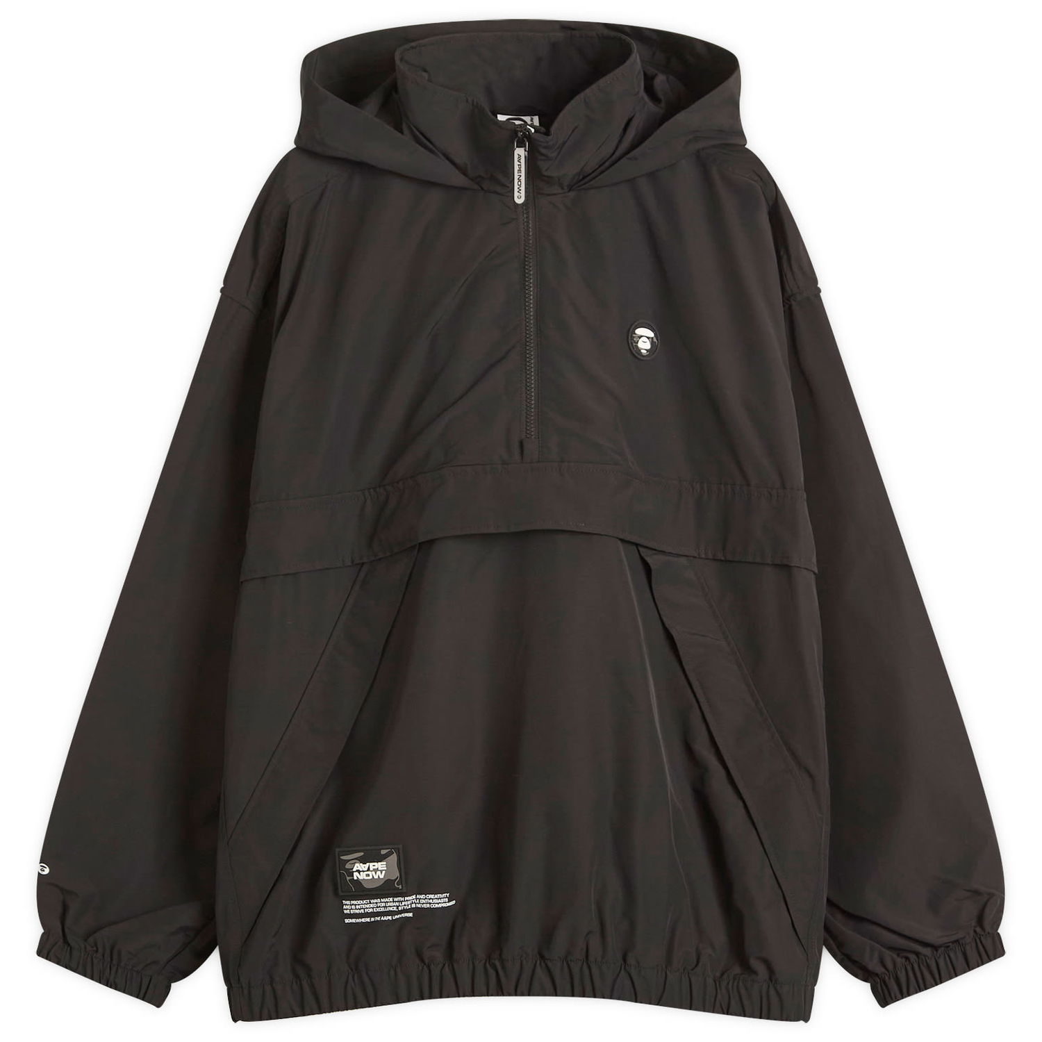 Vetrovka AAPE by A Bathing Ape AAPE Now Anorak Jacket, Size Large Črna | AAPLJM7705XX-BLK, 0