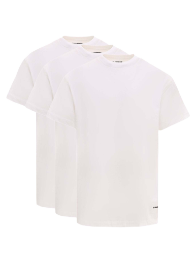 Majica Jil Sander Biologic Cotton Logo Label T-Shirt Set Bela | J47GC0001J45048#100