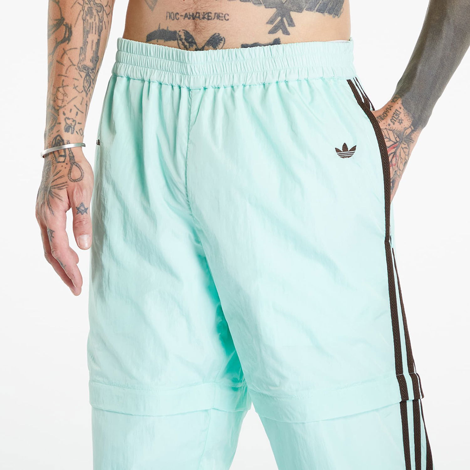 Hlače adidas Originals x Wales Bonner Nylon Trousers Turkizna | IB3255, 1