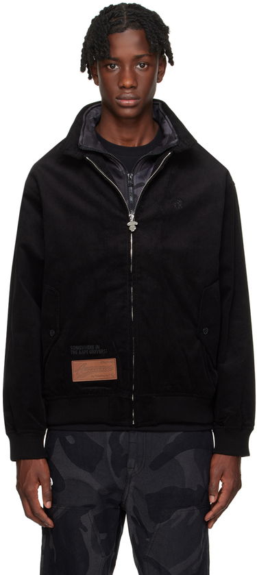 Bomber jakna AAPE by A Bathing Ape AAPE by A Bathing Ape Patch Corduroy Jacket Črna | AAPLJM7613XXLBKX, 0