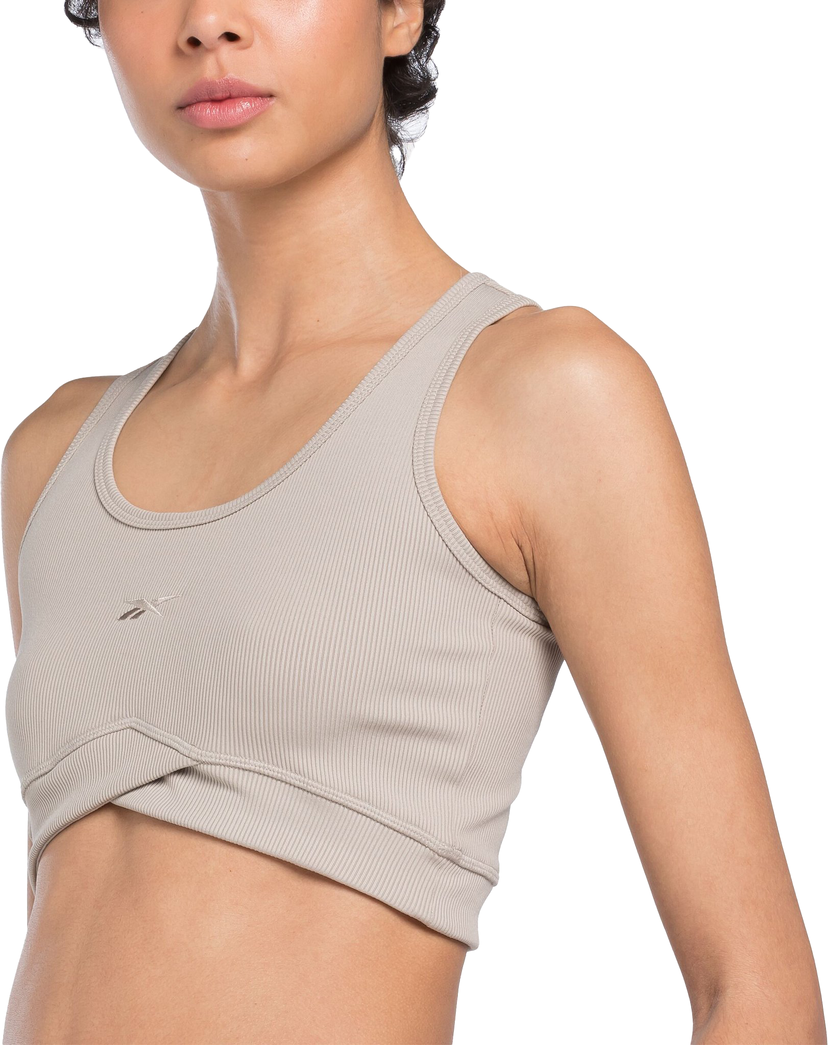 Krop-top Reebok Reebok Studio Rib Crop Tank Top Bež | 100076305