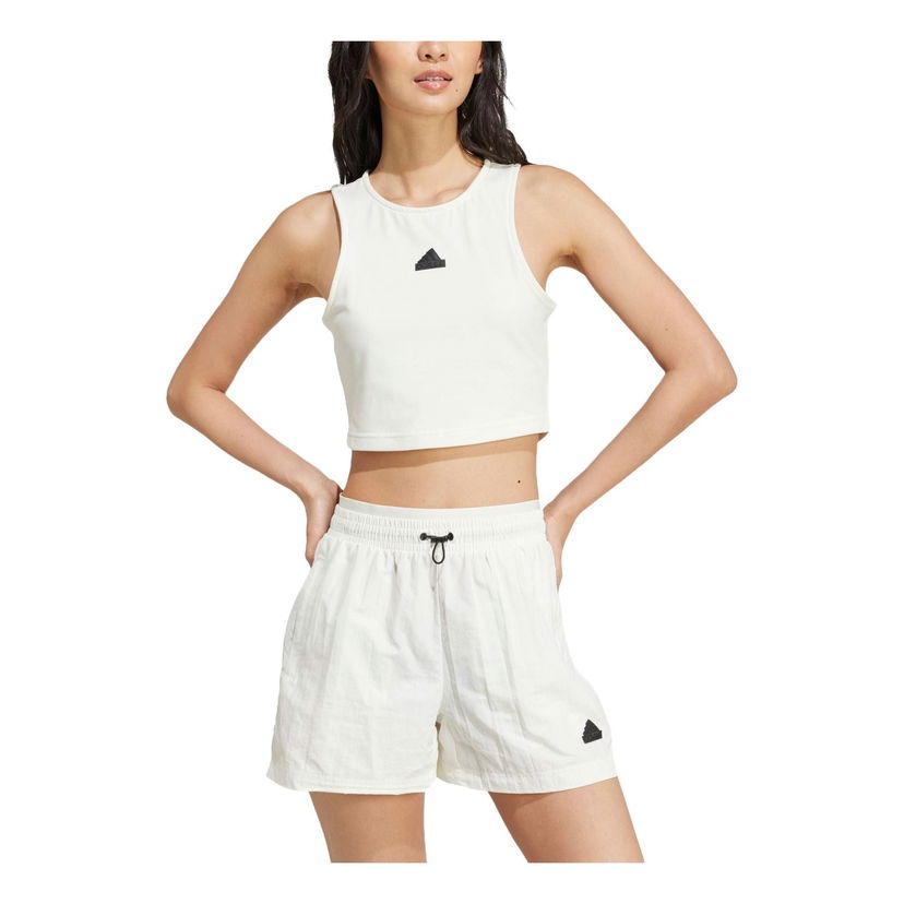 Majica brez rokavov adidas Originals City Escape Cropped Tank Top Bela | JD8185