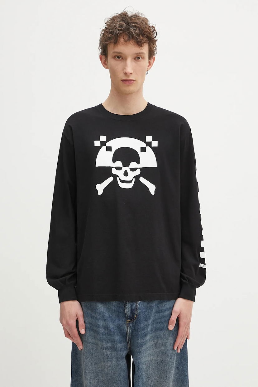 Majica Neighborhood NEIGHBORHOOD Long Sleeve Graphic T-Shirt Črna | 242PCNH.LT05