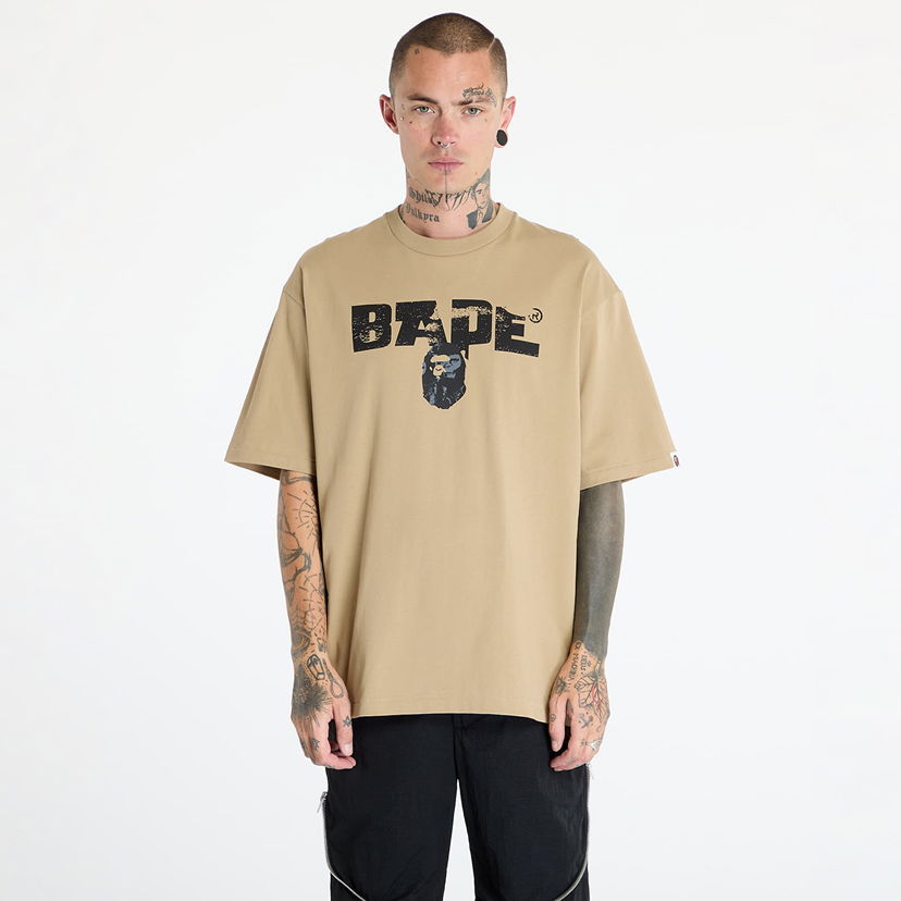 Majica BAPE A BATHING APE Bape Army Relaxed Fit Tee Beige Bež | 001TEK301350M BEI