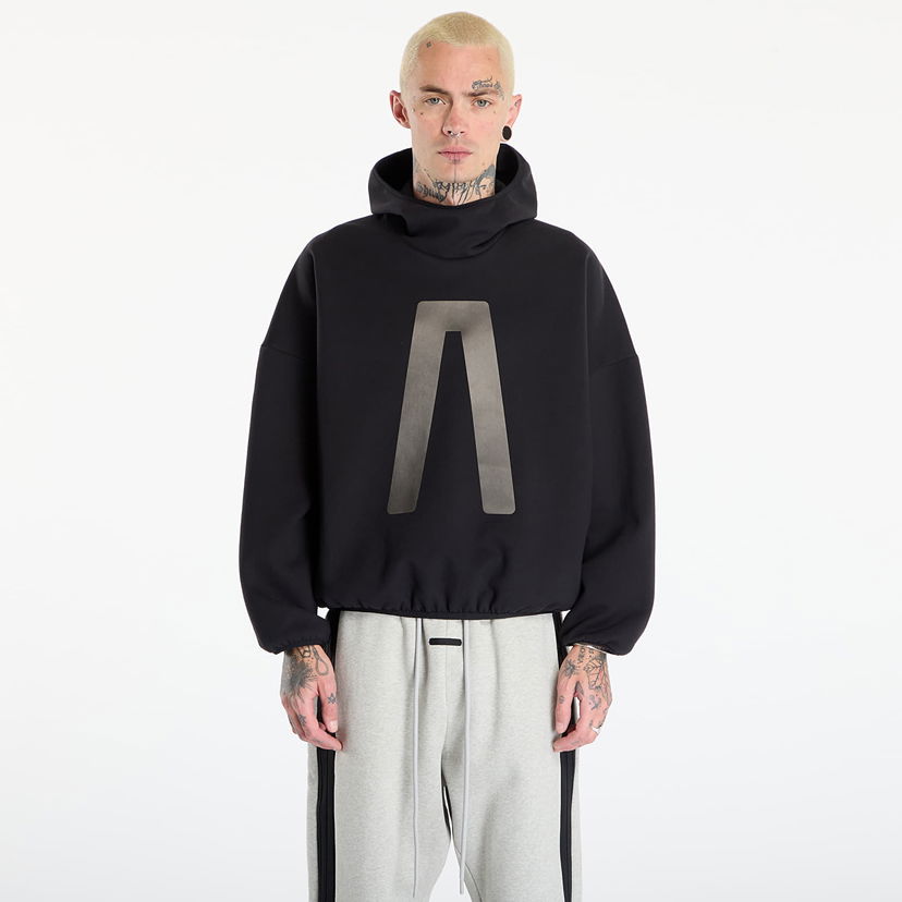 Pulover adidas Originals Fear Of God Athletics Suede Fleece Hoodie Črna | KA4568