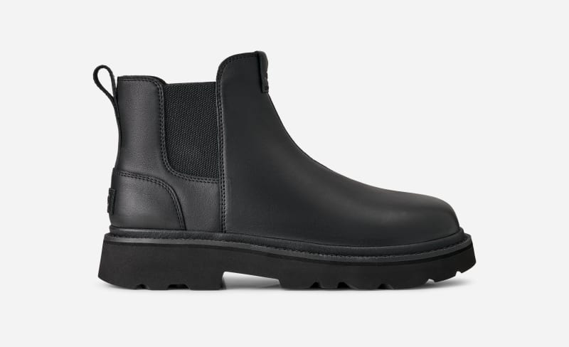 Superge in čevlji UGG UGG Chelsea Lug Leather Boots Črna | 1172990-BLK