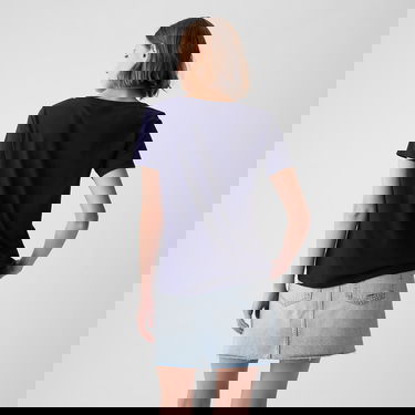 Majica GAP Basic V-Neck Tee Navy Uniform Mornarica | 740140-06, 1