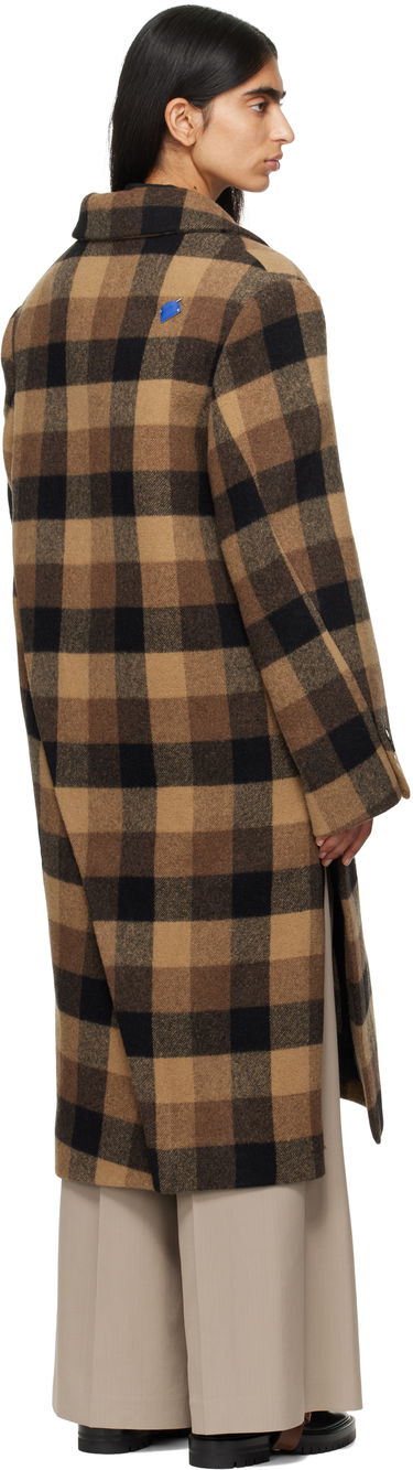 Plašči ADER ERROR Double-Breasted Check Coat Rjava | BN01FWCT0103BR, 2