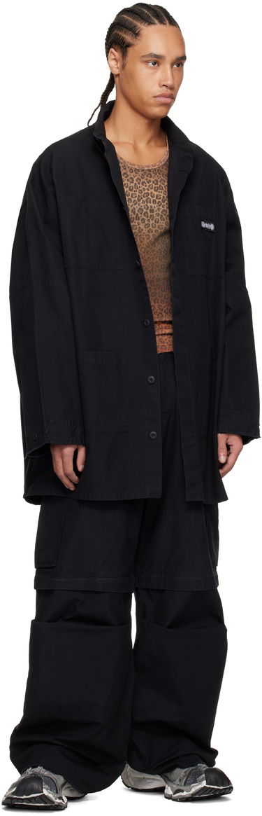 Srajce 032C 032c Intermission Cargo Overshirt Črna | S25-URW-1402-000, 3