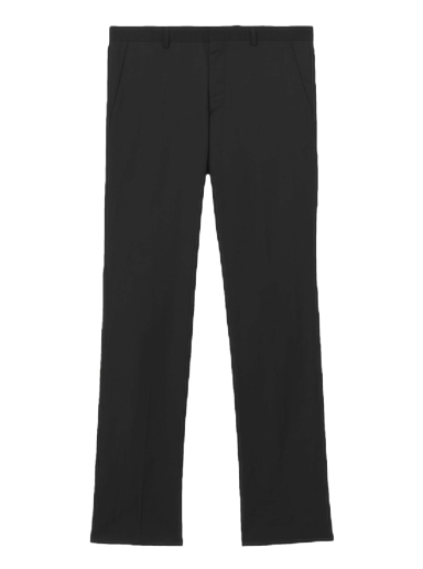 Hlače Burberry Grain De Poudre Wool Tailored Trousers Črna | 8051906