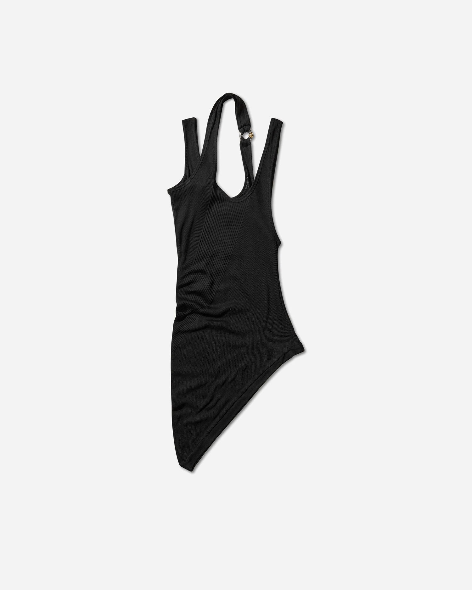 Majica brez rokavov Jean Paul Gaultier Piercing Asymmetrical Tank Top Črna | 2503WTO292J000 00, 1