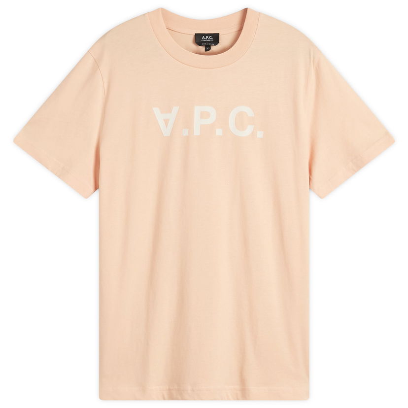 Majica A.P.C. Men's VPC Logo T-Shirt Size Small Roza | COHBM-M26384-ELB