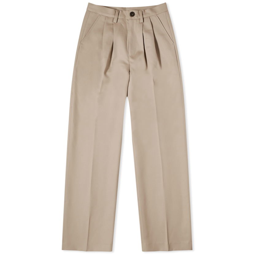Hlače Anine Bing Carrie Relaxed Fit Trousers Bež | A-03-3269-230