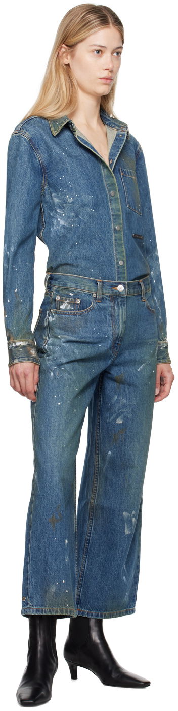 Srajce Helmut Lang Helmut Lang Painted Denim Shirt Modra | O05DW102, 4