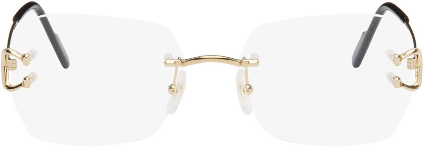 Sončna očala Cartier C de Cartier Square Rimless Glasses Kovinski | CT0416O-001