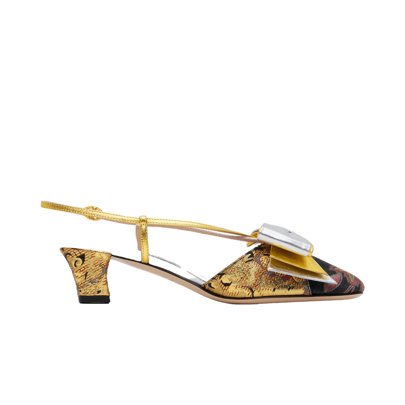 Superge in čevlji Valentino Valentino Garavani Bowow Slingback Heels Večbarvna | 6W2S0LB6QRU