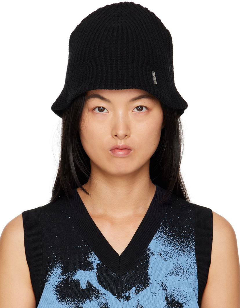 Klobuk Eytys Ribbed Knit Bucket Hat Črna | X295001