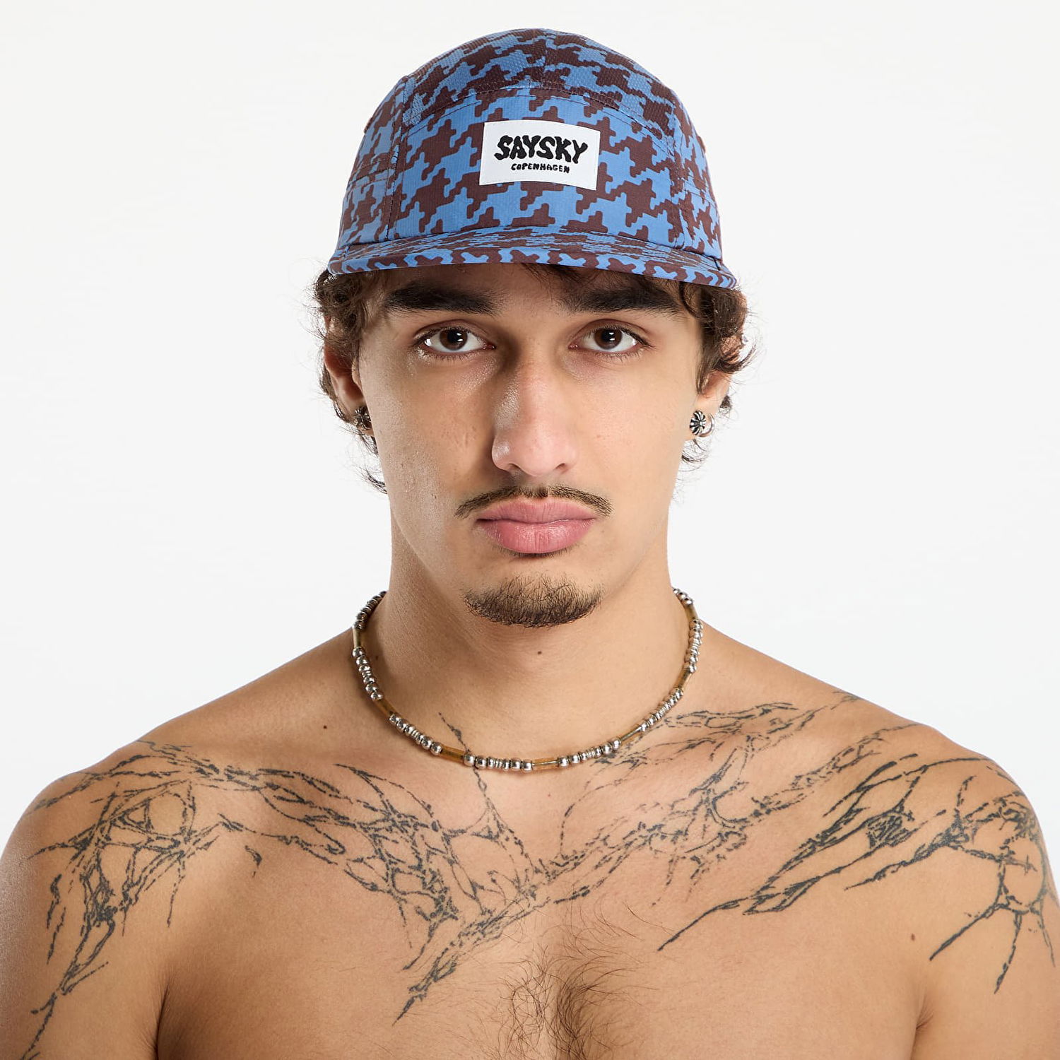 Kapa Saysky Combat Houndstooth Print Universal Fit 5-Panel Cap Večbarvna | OUACA101C1047, 0