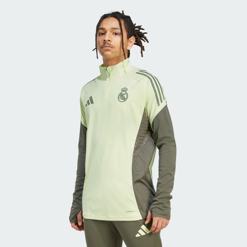 Pulover adidas Performance Real Madrid Tiro 25 Competition Training 1/4 Zip Top Rumena | JP3979