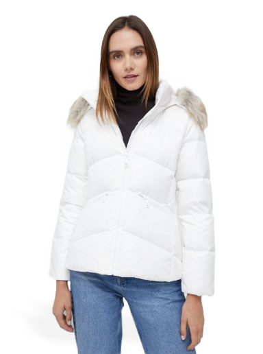 Puhovka CALVIN KLEIN Puffer Jacket Bela | K20K204952.9BYY