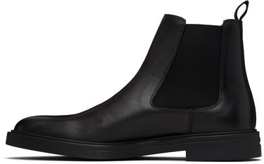 Nega čevljev BOSS Nappa Leather Chelsea Boots with Signature Stripe Črna | 50552527, 3