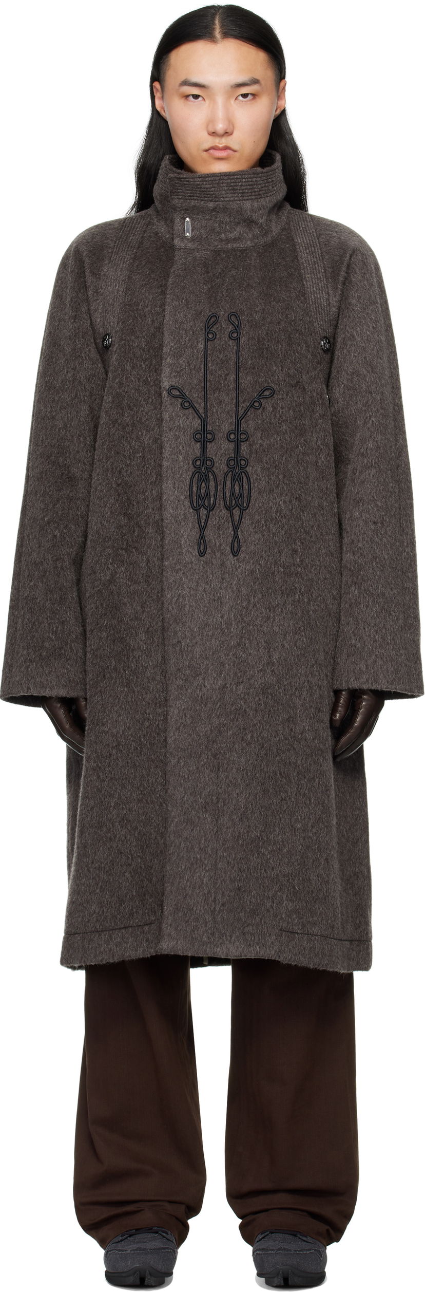 Plašči KIKO KOSTADINOV Kormos Military Coat Siva | KKAW25C01-44