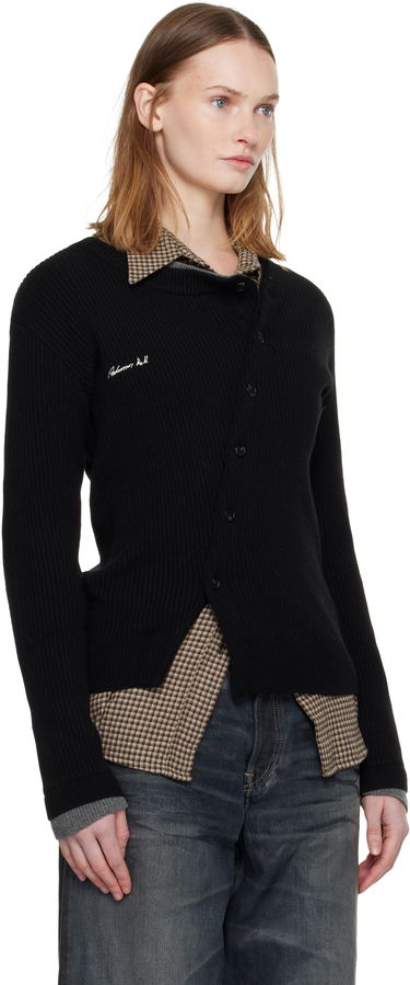 Pleteni pulover Andersson Bell Button Slim Knit Cardigan Črna | atb1383w, 1