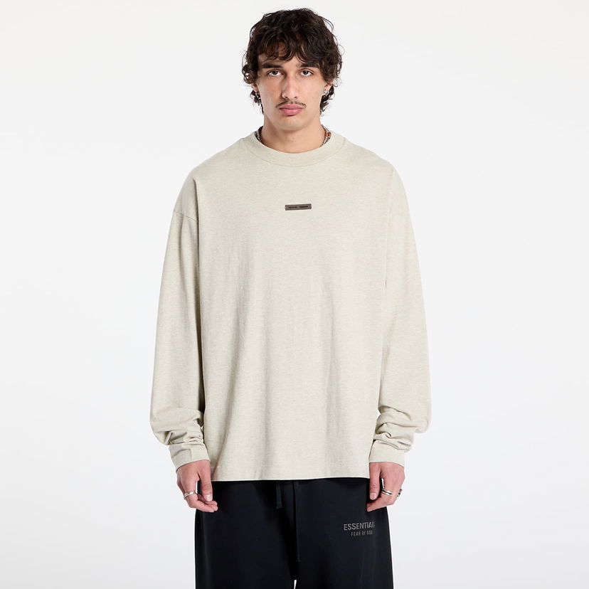 Majica Fear of God Fear of God Essentials Classic Long Sleeve T-Shirt Bež | 125SP254202F-969