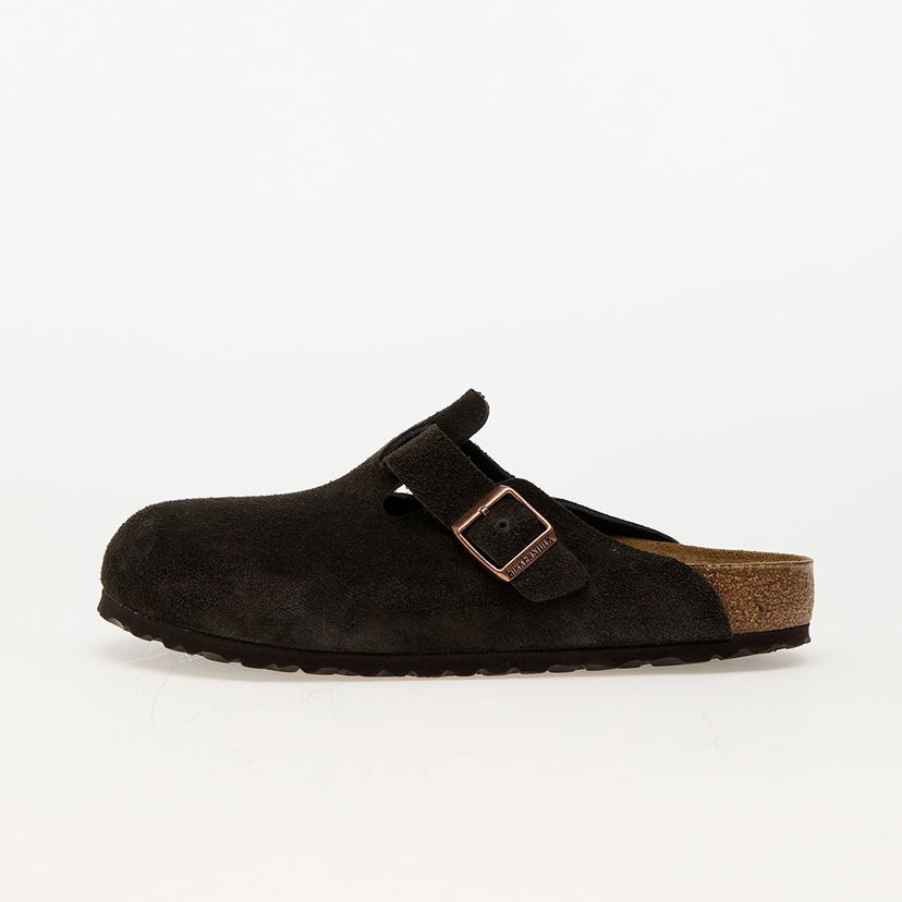 Superge in čevlji Birkenstock Boston Suede Leather Črna | 60901