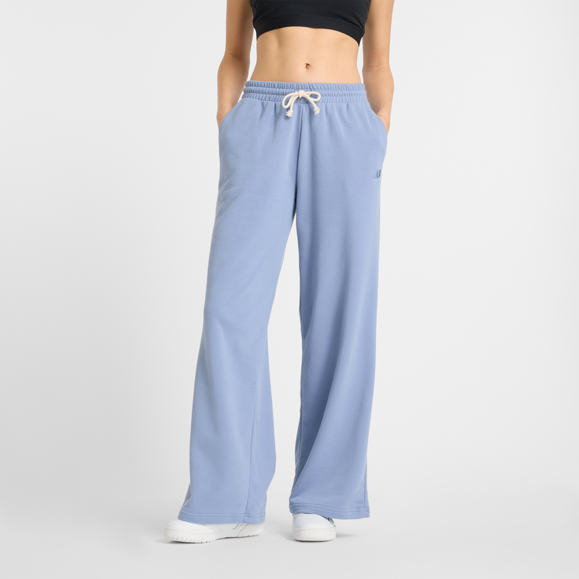 Trenirka New Balance Wide Leg Sweatpants Modra | NBWP51503DUS