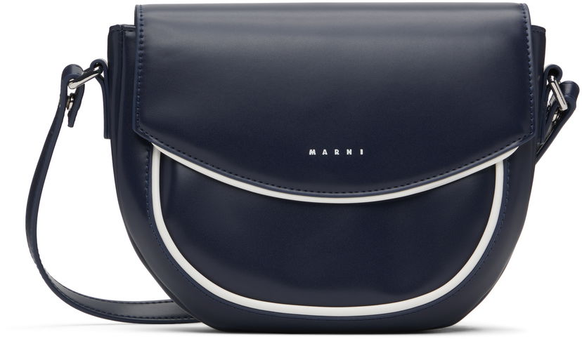 Torba za čez ramo Marni Marni Kids Smile Bag Mornarica | M01476-M00TK
