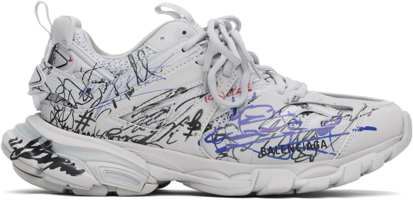 Superge in čevlji Balenciaga Balenciaga Track Autographe Bela | 542023WTKAU