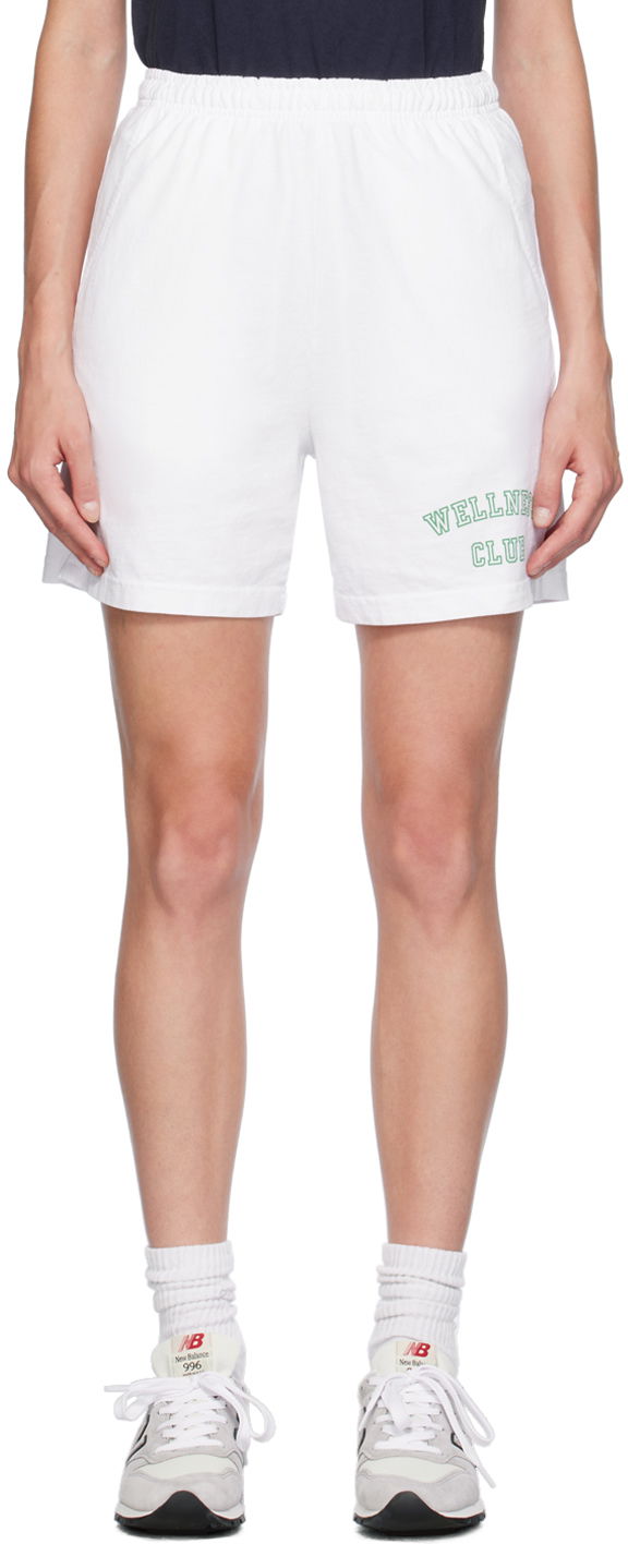 Kratke hlače Sporty & Rich Wellness Club Shorts Bela | SH021S407WW