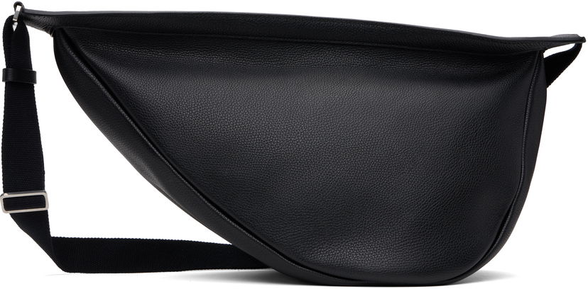 Torba za čez ramo The Row The Row Large Slouchy Banana Bag Črna | W1196M-L145