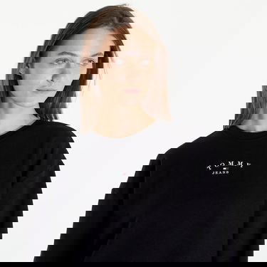 Pulover Tommy Hilfiger Essential Logo 2 Relaxed Fit Crewneck Črna | DW0DW18143 BDS, 3