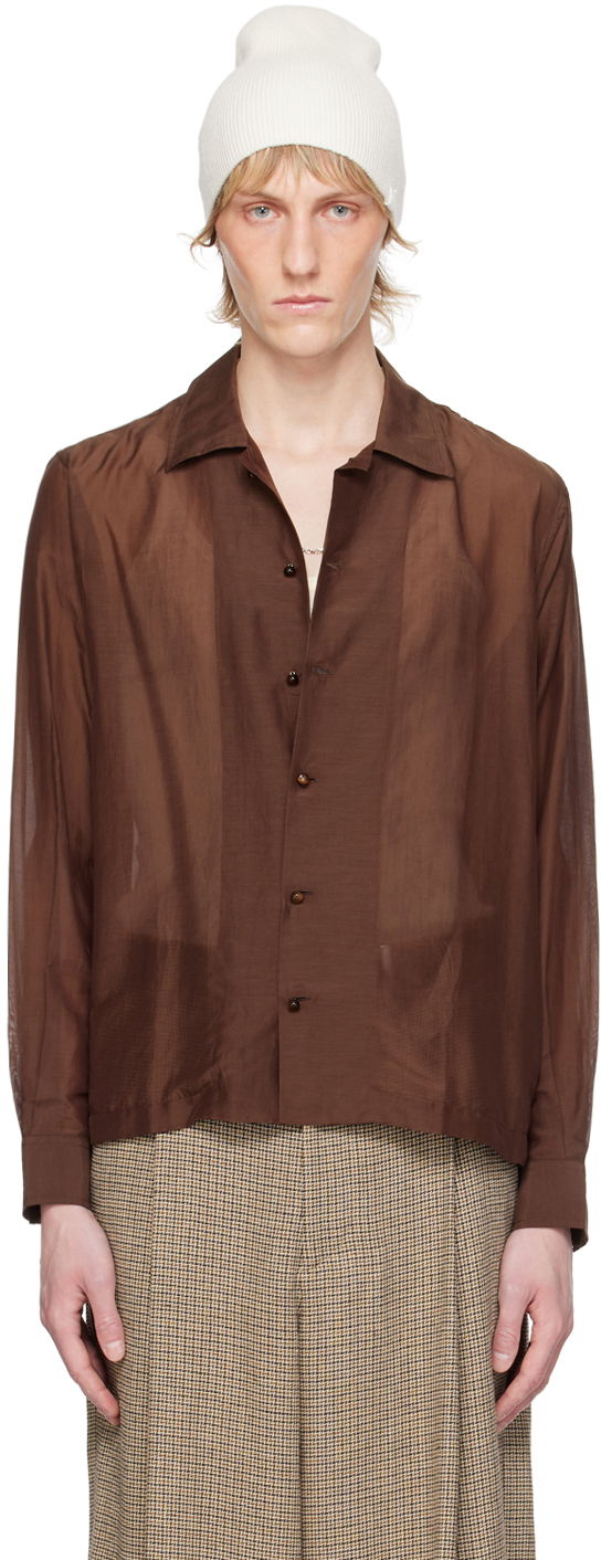 Beanie Bode Sheer Button-Up Shirt Bela | MRS24SH047, 0