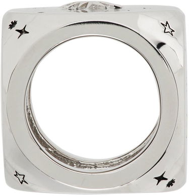 Prstan We11done We11done Logo & Graphic Ring Kovinski | WD-AJ1-22-716-U-SV, 1