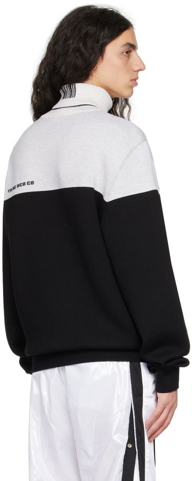 Pleteni pulover VETEMENTS Colorblocked Turtleneck Črna | VL16KN420B, 2
