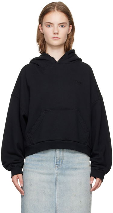 Pulover We11done Layered Hoodie Črna | WD-TH2-24-835-U-BK, 0