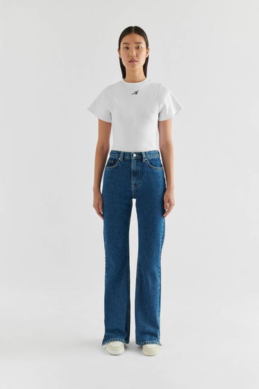 Kavbojke AXEL ARIGATO Ryder Flared Jeans Modra | A0907003, 4