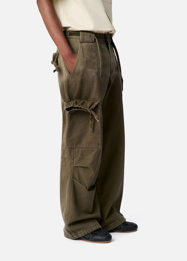 Cargo hlače AXEL ARIGATO Dax Faded Wide-Leg Cargo Trousers Zelena | A3306001, 6