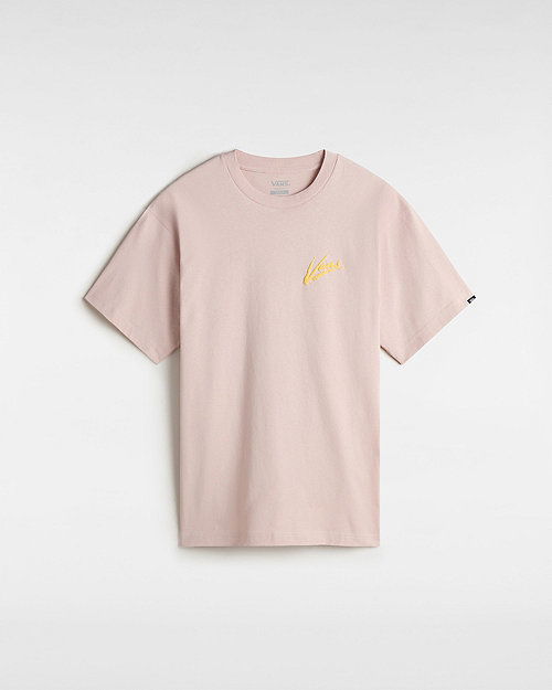Majica Vans Vans Brush Script T-Shirt, Size L Roza | VN000K42O3N, 0