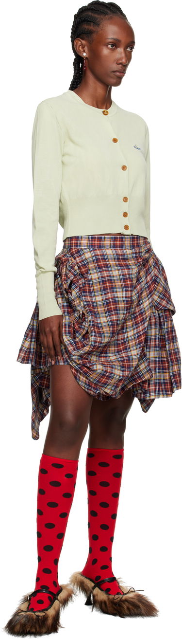 Pleteni pulover Vivienne Westwood Vivienne Westwood Bea Cropped Cardigan Zelena | 1803002U-Y003K-, 3