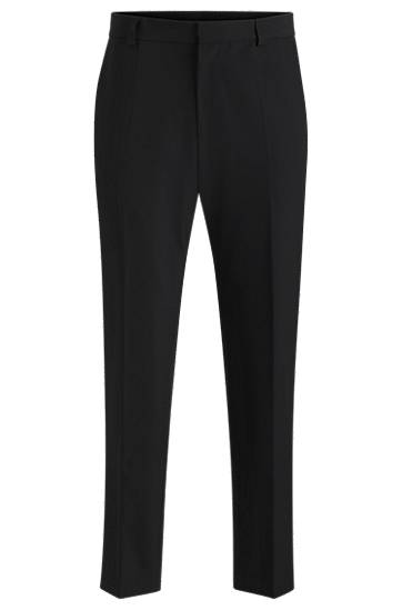 Hlače BOSS Modern-Fit Performance-Stretch Twill Trousers Črna | 50531277