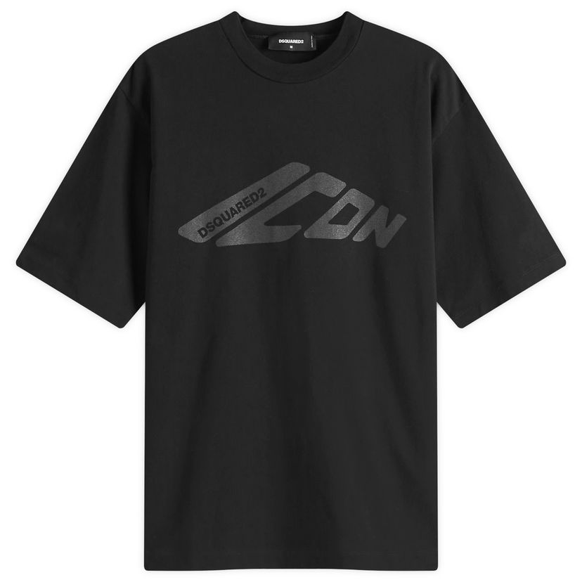 Majica DSQUARED2 ICON Loose Fit T-Shirt, Size Large Črna | S79GC0107-S24583-900