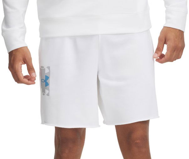Kratke hlače Under Armour Rival Terry Logo 8in Shorts Bela | 1390147-100
