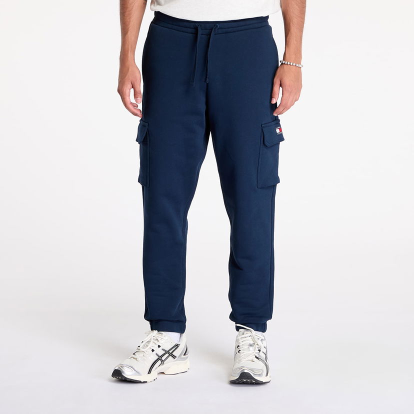 Cargo hlače Tommy Hilfiger Regular Badge Cargo Pant Dark Night Navy Mornarica | DM0DM19807 C1G