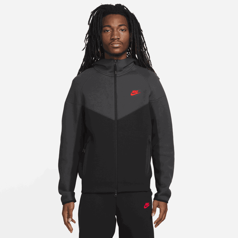 Pulover Nike zipem Sportswear Tech Fleece Windrunner Črna | FB7921-013