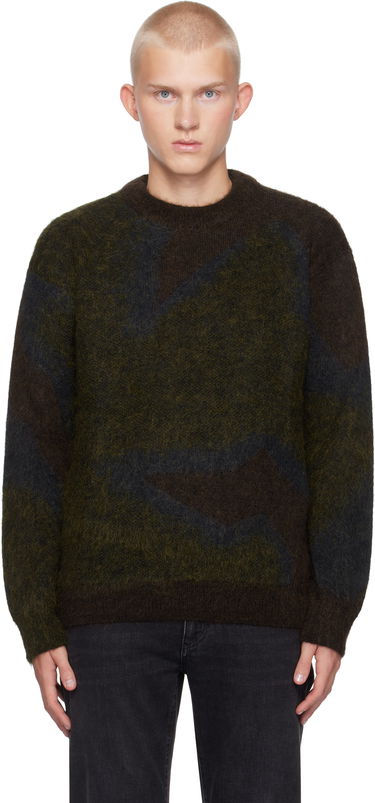 Pleteni pulover Paul Smith Paul Smith Photogram Leaves Mohair-Blend Sweater Zelena | M1R-923Y-N02512-73, 0