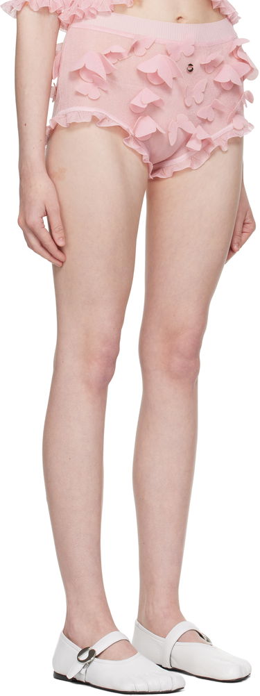 Spodnjice Coperni Coperni Knitted Butterfly Appliqué Shorts Roza | COPML138Y3015, 1